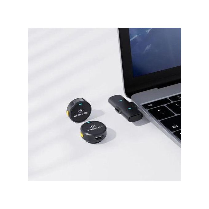 Type C Wireless Microphone Button Magnetic Microphone With Large Capacity Long Endurance Professional Wireless Microphone